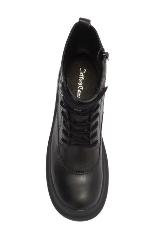 Jeffrey Campbell Traipse Lace-up Bootie In Black