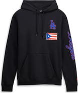 New Era Men's New Era Black Los Angeles Dodgers Puerto Rico Country Flag Hoodie