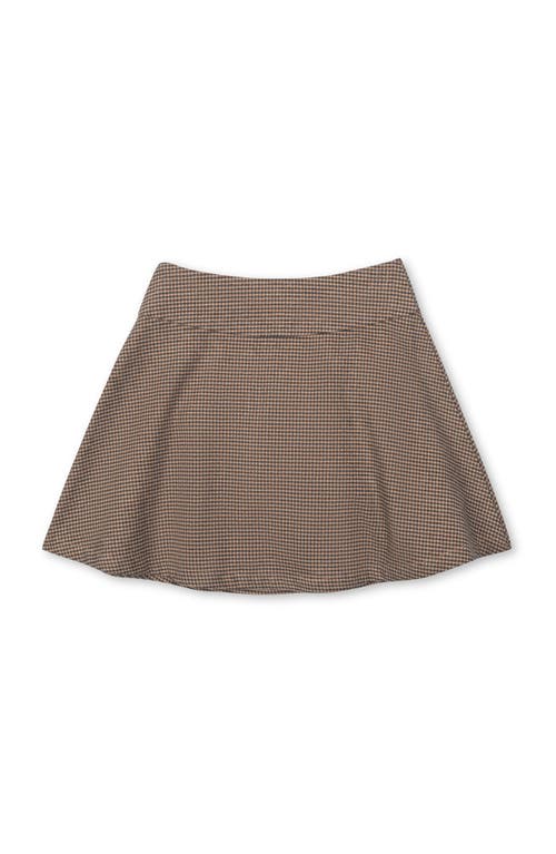 Hope & Henry Kids' Organic Circle Skirt With Pocket Detail In Brown