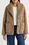 Lucky Brand Cozy Patch Pocket Faux Shearling Jacket