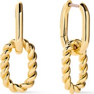 Ana Luisa Gold Drop Earrings - Ash Double Mini