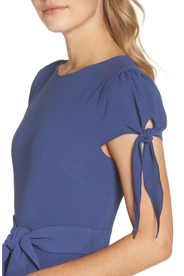 Bette Pleated Midi Dress (Nordstrom Exclusive), Alternate, color, INK BLUE