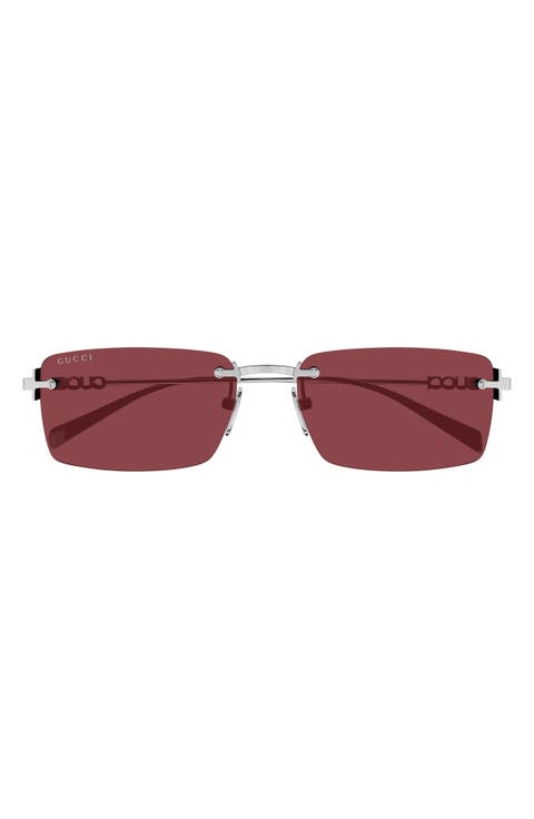 56mm Rectangular Sunglasses