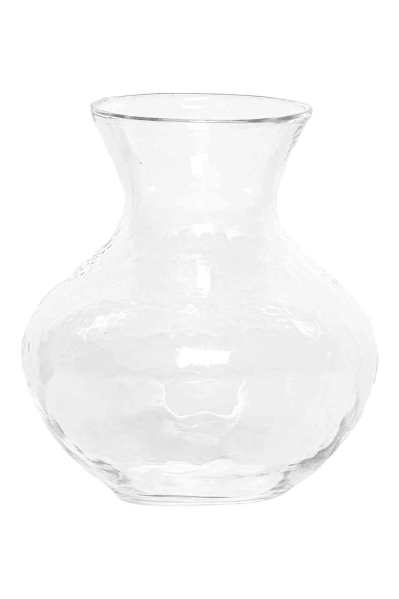 Puro Textured Glass Vase, Main, color, CLEAR