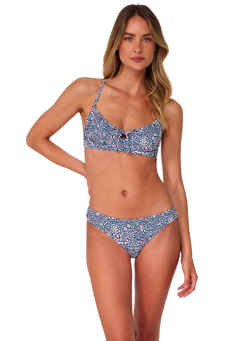 Chloe Bikini Swim Bottoms, Alternate, color, Americana Rib