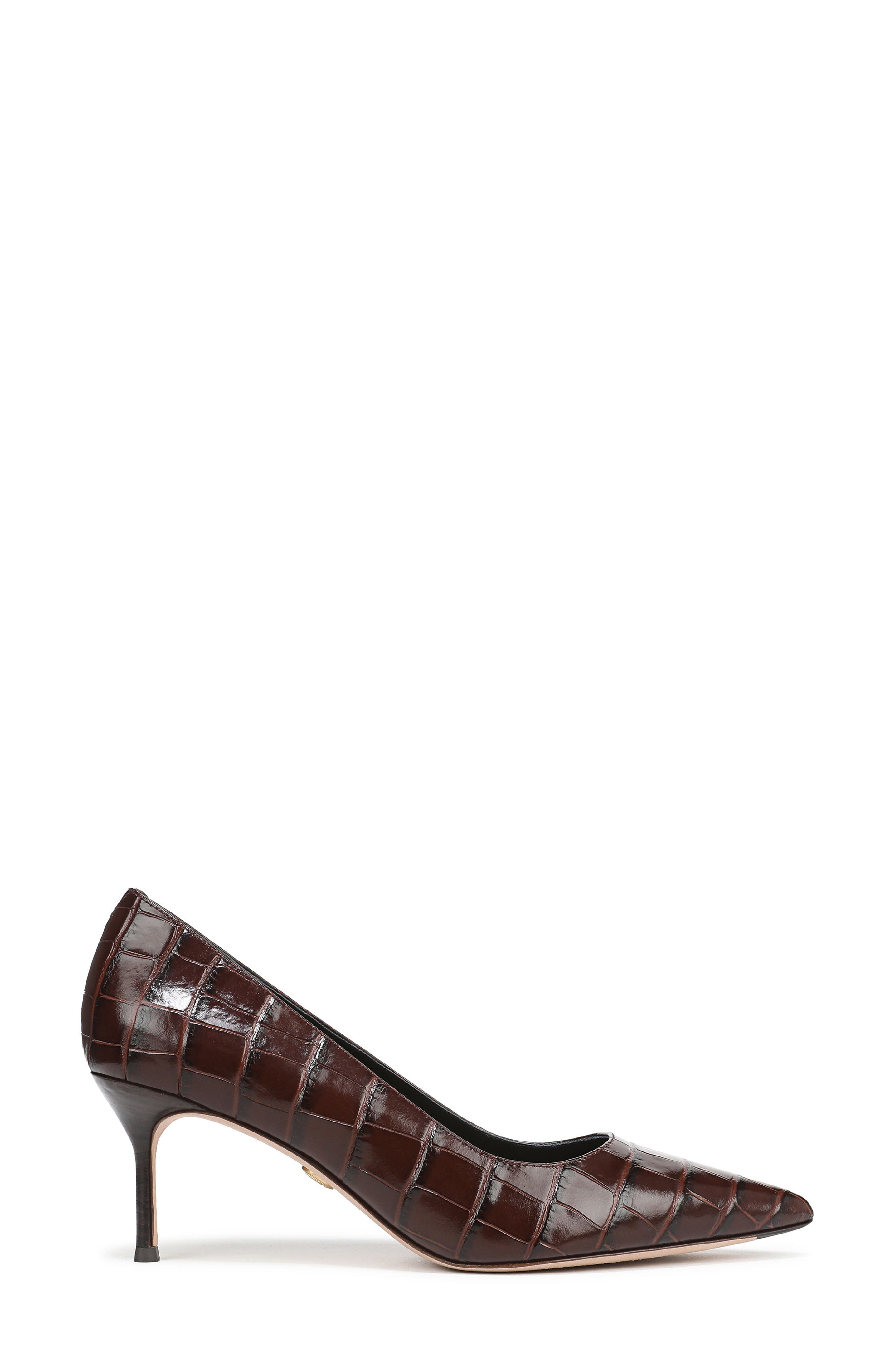 Veronica Beard Rita Pointed Toe Pump, Alternate, color, Chocolate
