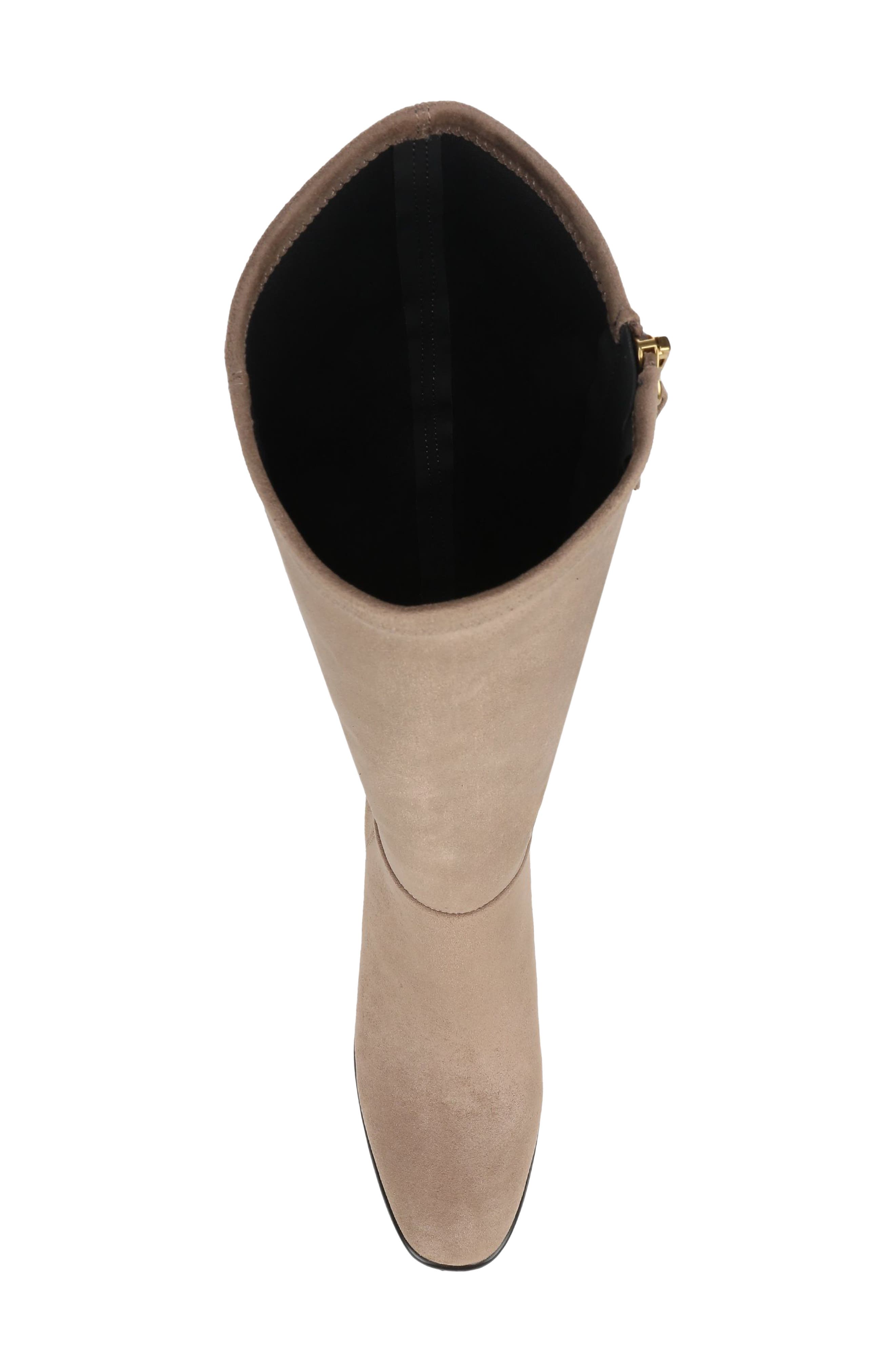 Augusta Tall Block Heel Boot, Alternate, color, TRUFFLE SUEDE