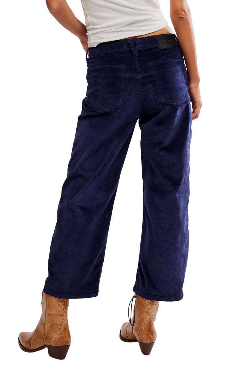 Deep Trance Corduroy Wide Leg Ankle Pants, Alternate, color, DEEP SEAS