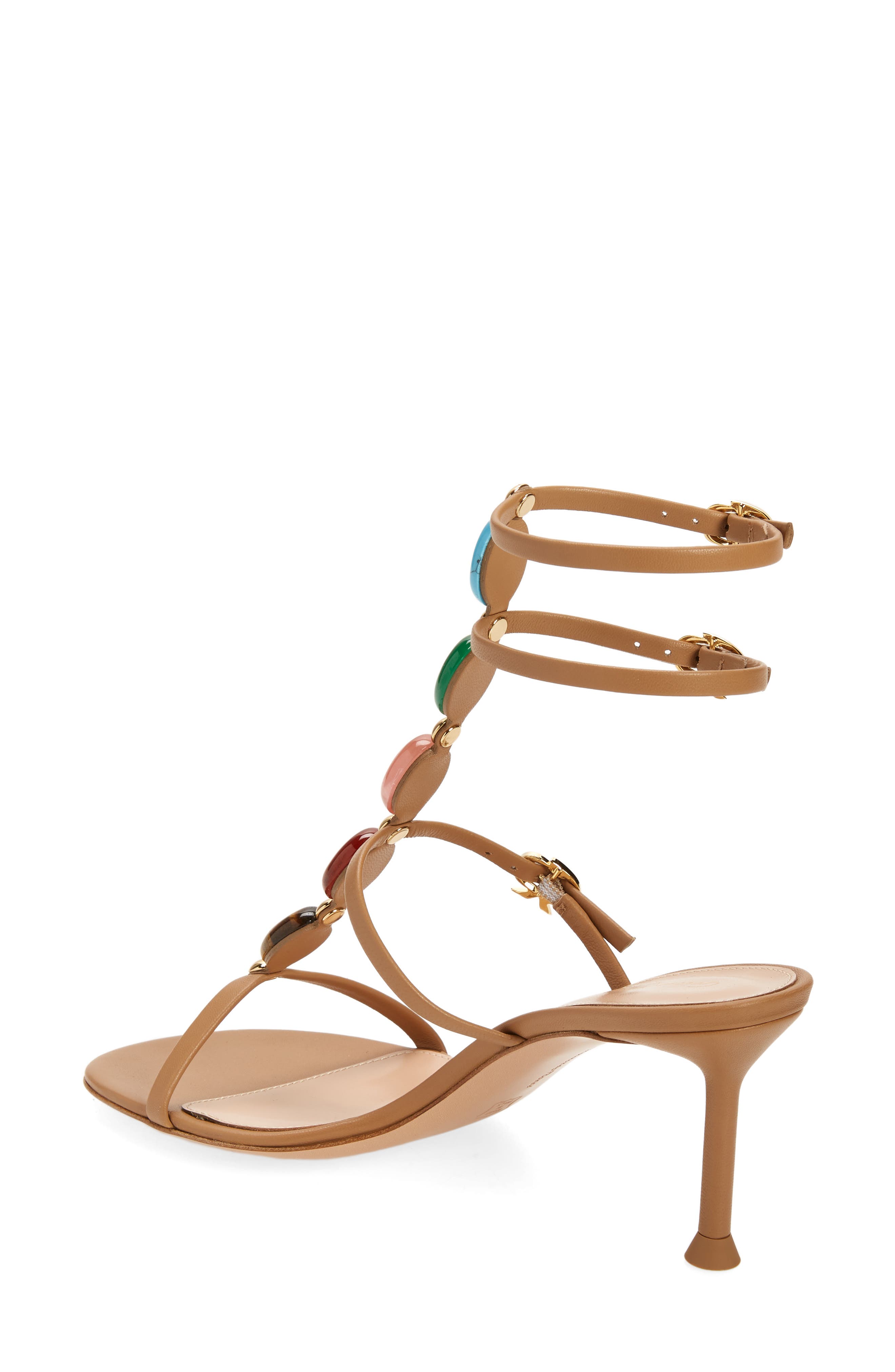 Gianvito Rossi Shanti Beaded Gladiator Sandal, Alternate, color, 