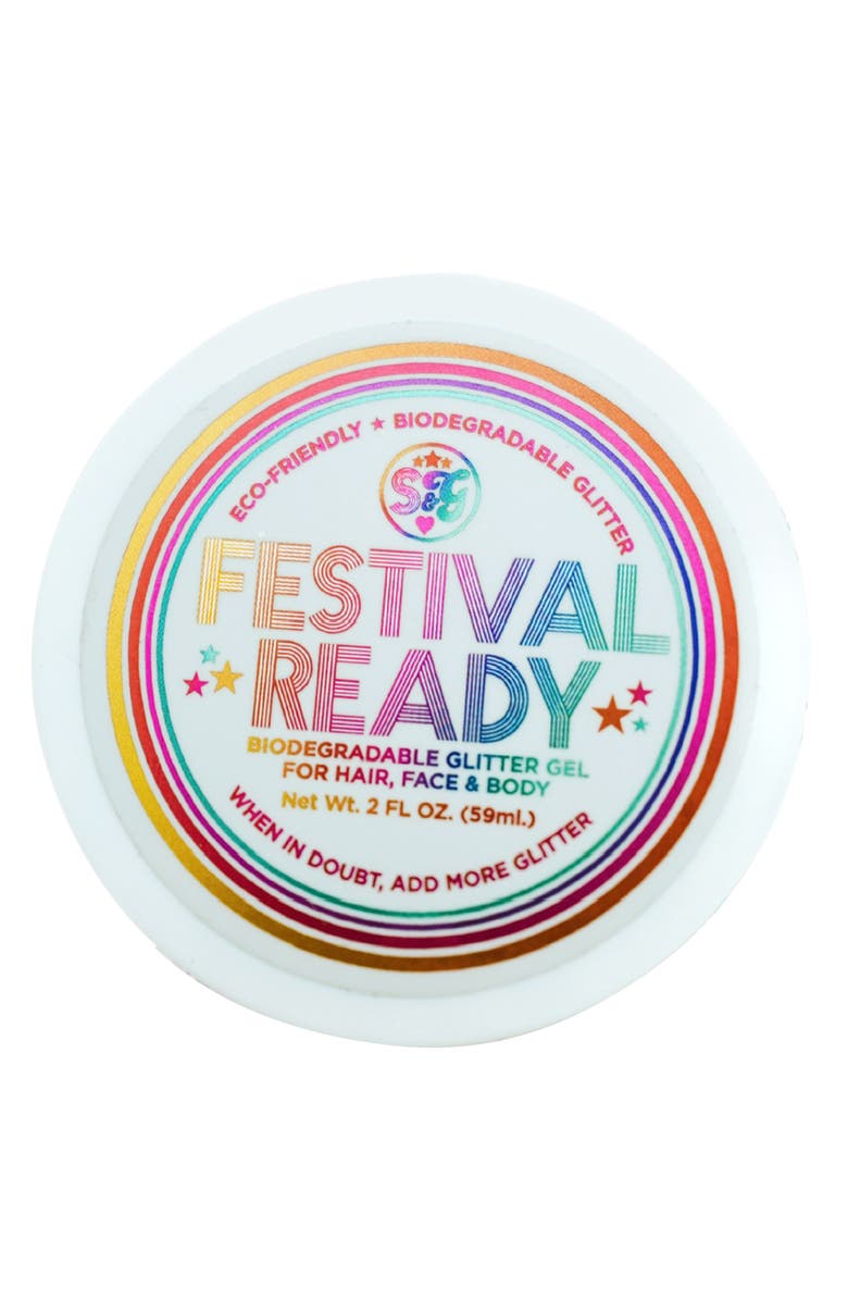 Sunshine & Glitter Festival Ready Biodegradable Glitter Gel, Main, color,