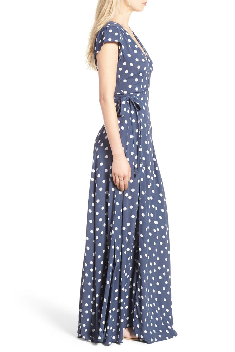 Sid Wrap Maxi Dress (Nordstrom Exclusive), Alternate, color, INK