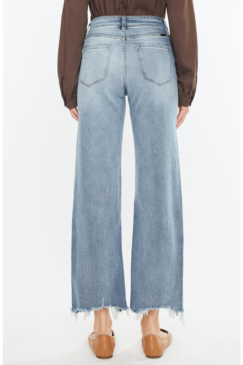 Violet High Rise Slim Wide Leg Jeans, Alternate, color, Light Wash