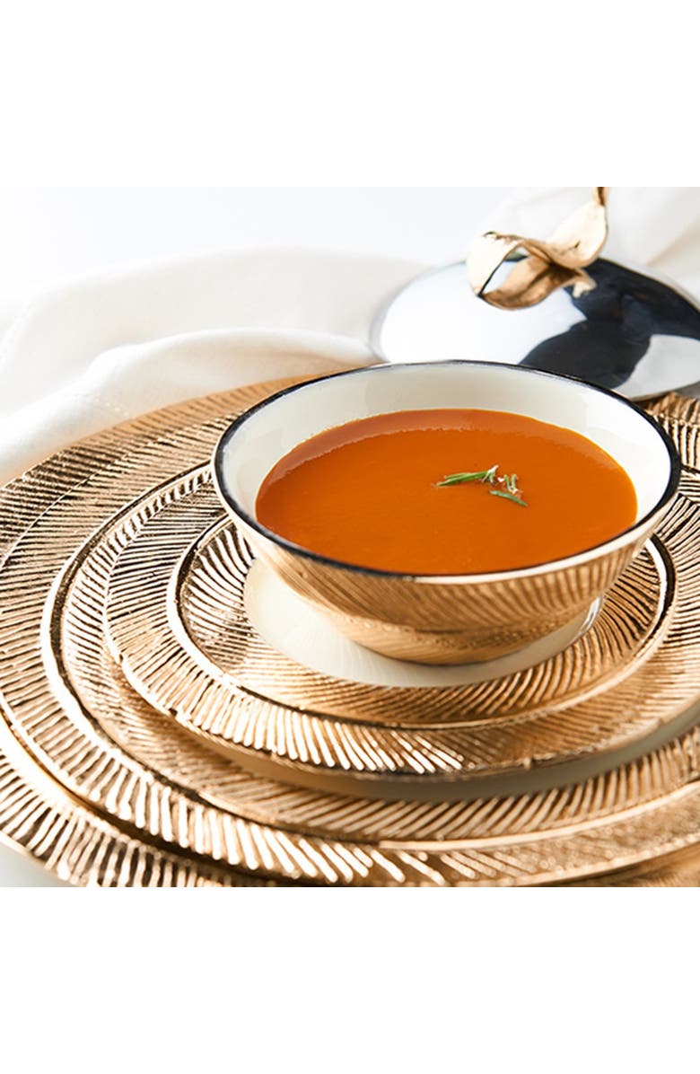 Lunares Feather Plates Gold/Oyster - In Stock - Medium, Main, color, 