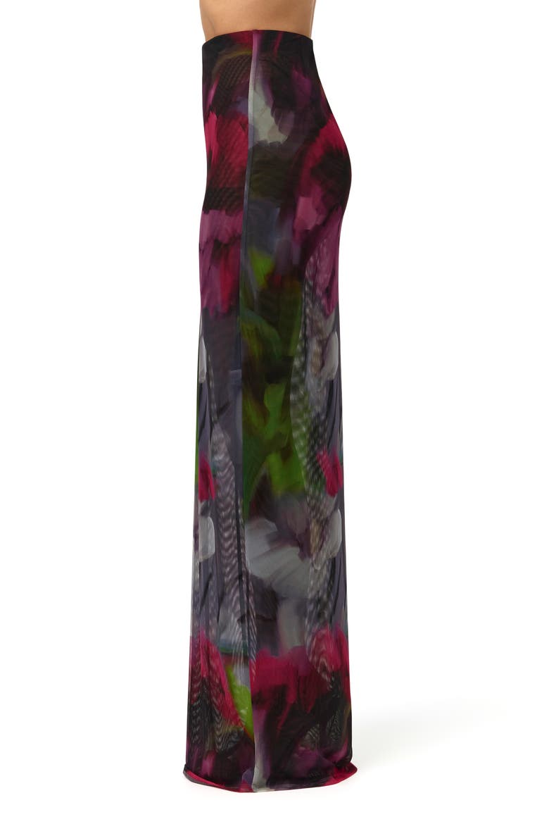 Baroque Bloom Mesh Maxi Skirt, Alternate, color, BAROQUE BLOOM