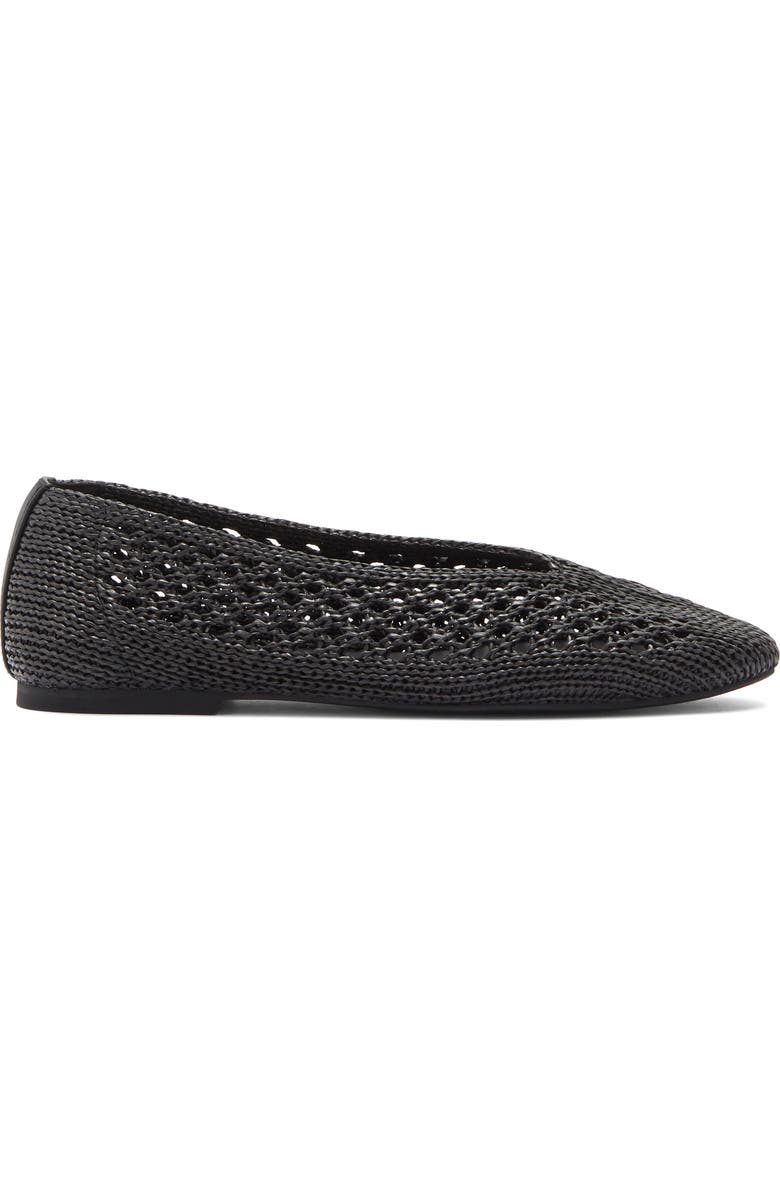 NORDSTROM RACK Monroe Weave Flat, Alternate, color, Black