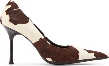 Risktake Genuine Calf Hair Pointed Toe Pump