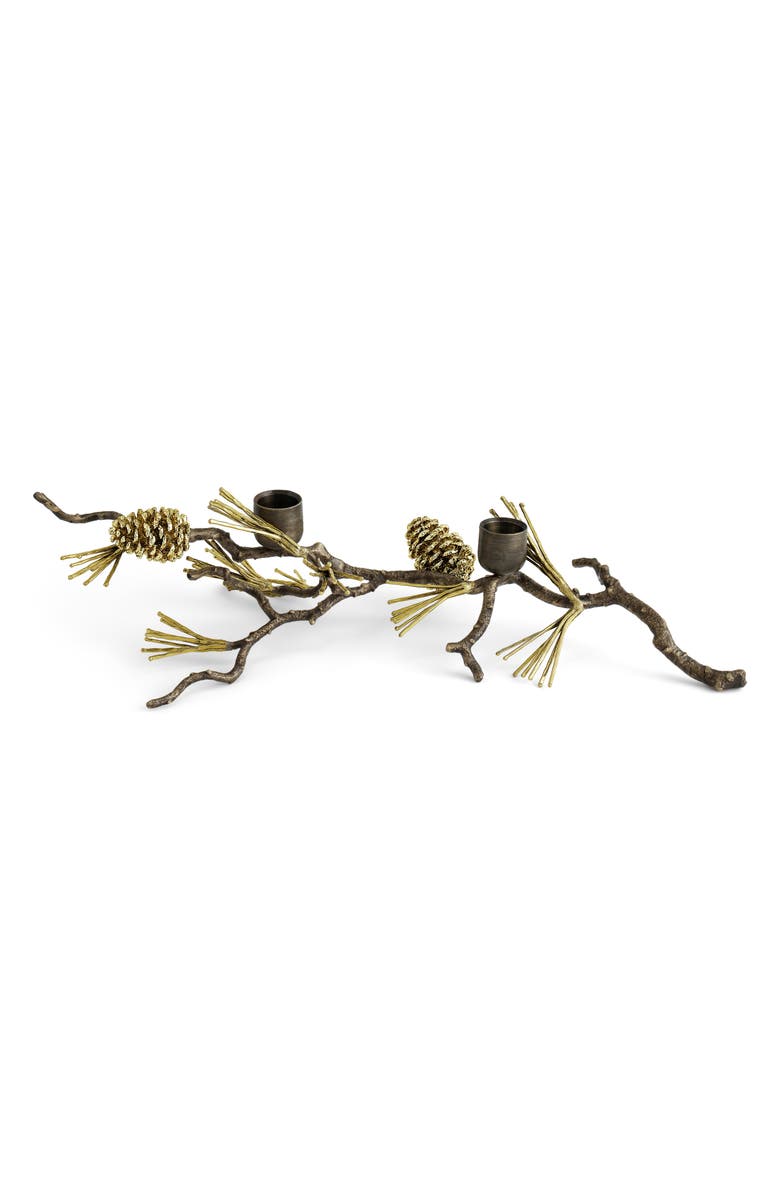 Michael Aram Pine Cone Tabeltop Candle Holder, Alternate, color, Gold