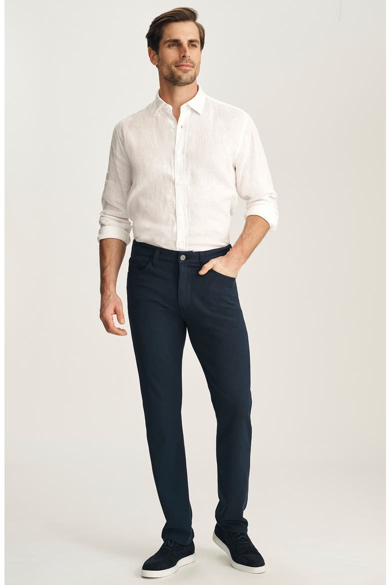 Linen Button-Up Shirt, Alternate, color, WHITE