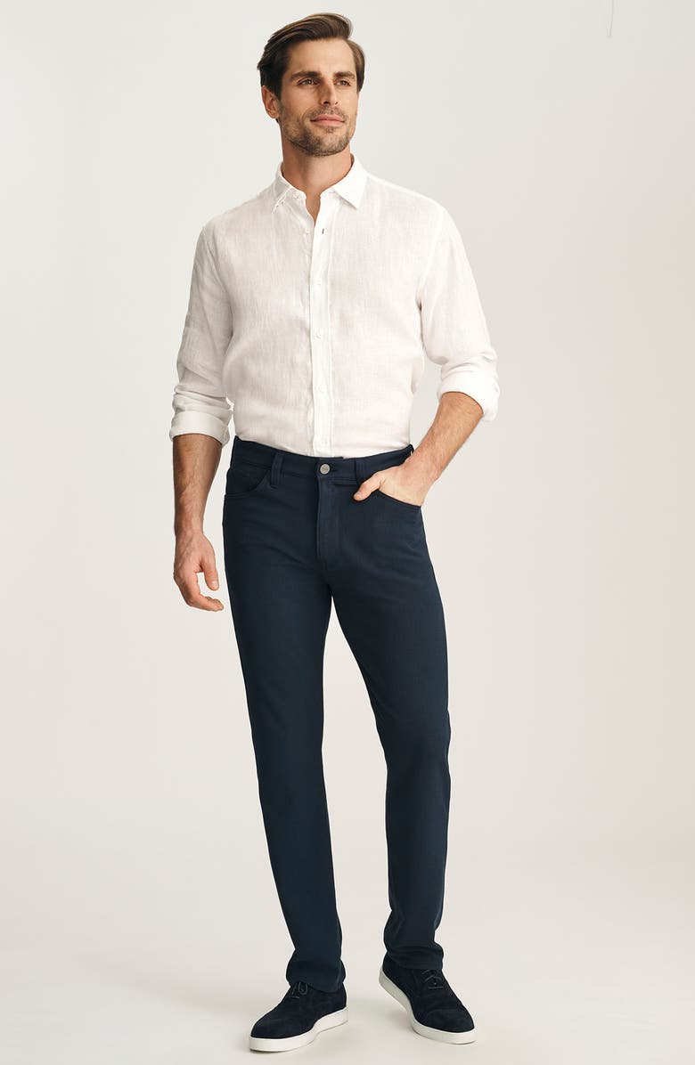 34 Heritage Linen Button-Up Shirt, Alternate, color, White