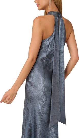 Foiled Trumpet Gown
