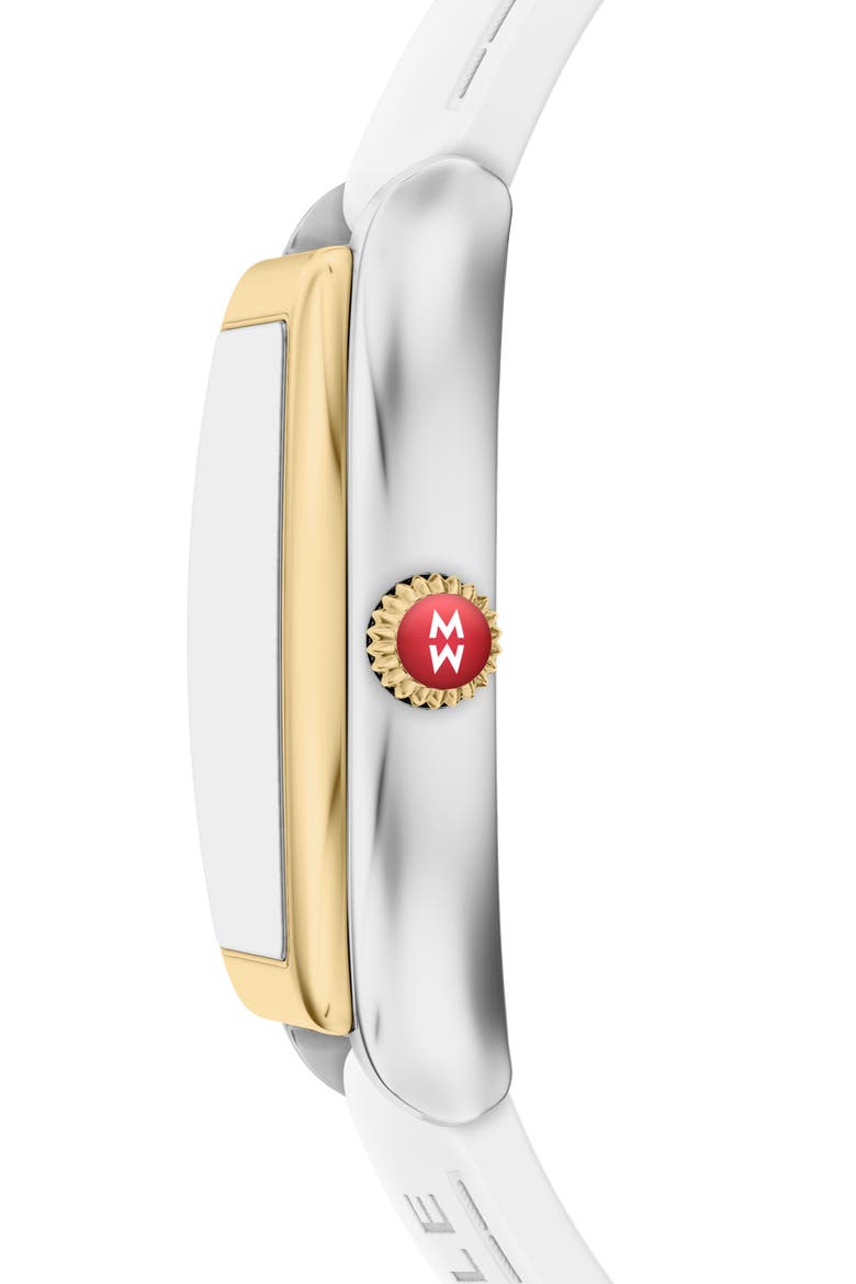 Relevé Sport Mid Silicone Strap Watch, 32mm, Alternate, color, WHITE