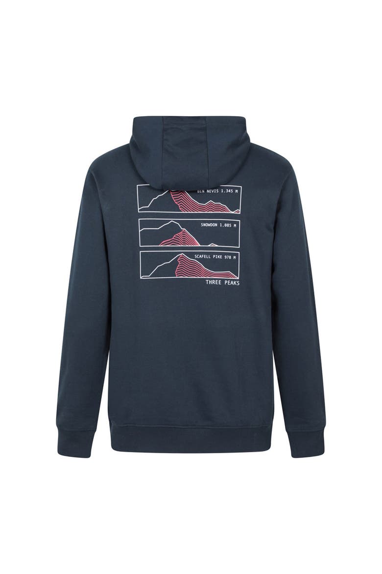 3 Peaks Mountain Hoodie, Alternate, color, Dark Blue