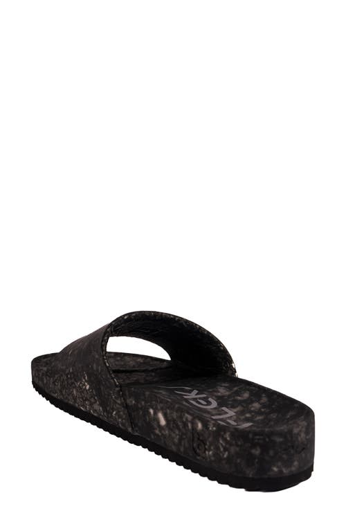 Fleks East Beach Slide Sandal In Black