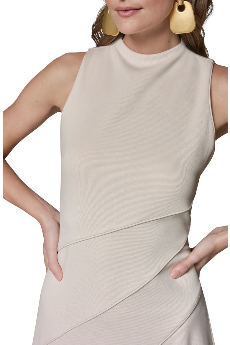 Sleeveless Fit & Flare Midi Dress, Alternate, color, VELLUM