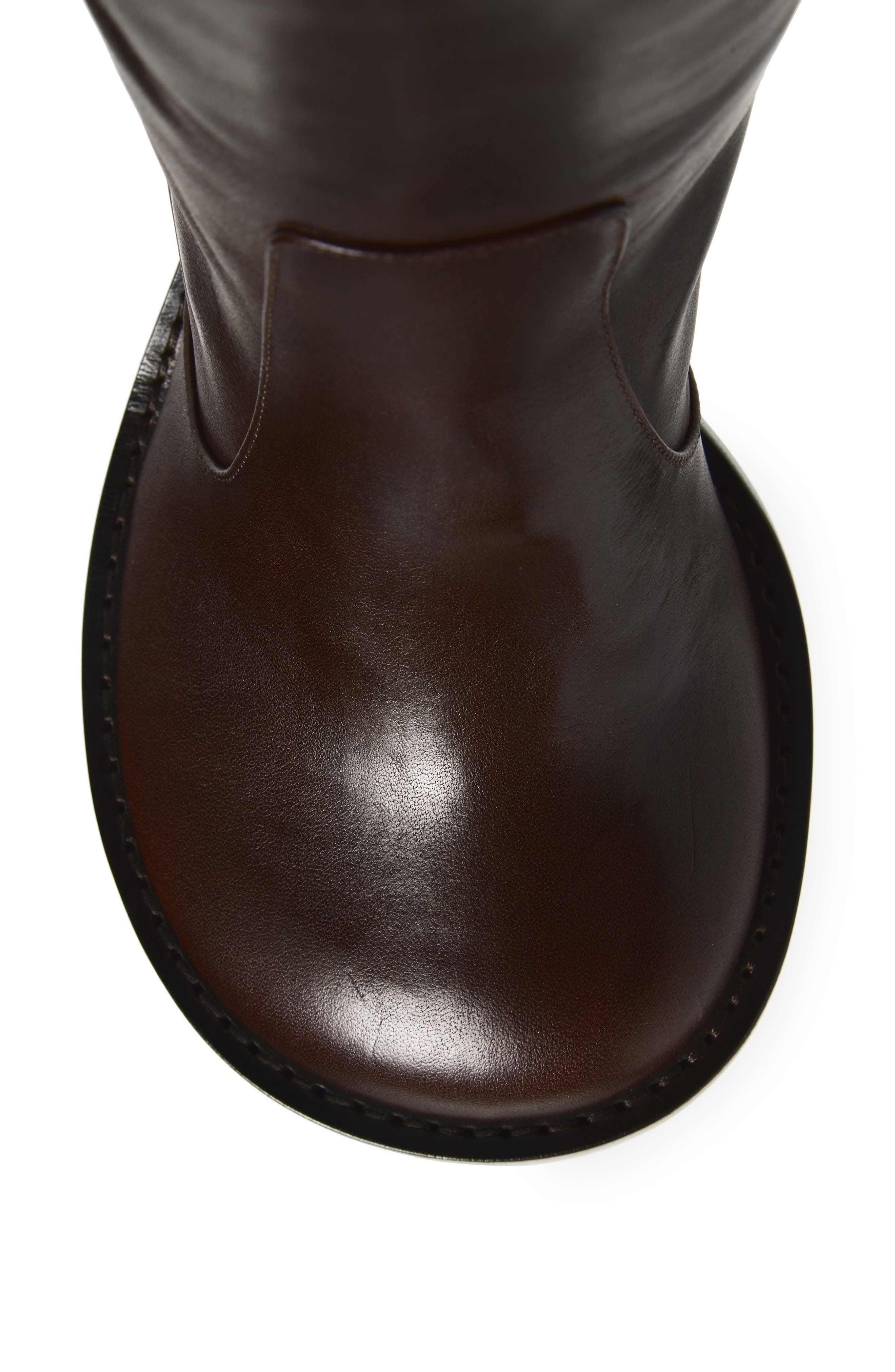 Dries Van Noten Round Toe Boot, Alternate, color, Dark Brown 704