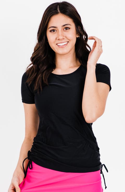 Short Sleeve Adele Swim Top