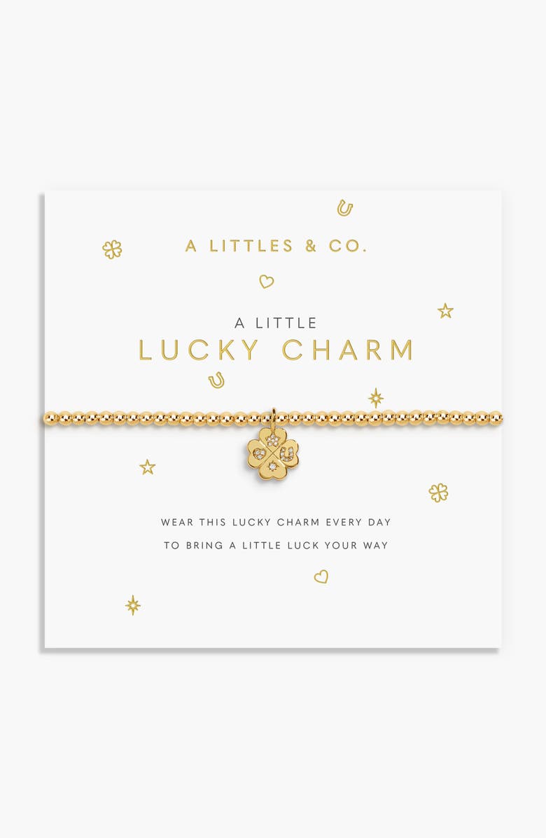A Littles & Co A Little 'Lucky Charm' Bracelet In Gold-Tone Plating, Alternate, color, Metallic Gold