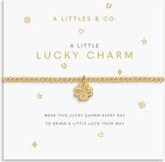 A Littles & Co A Little 'Lucky Charm' Bracelet In Gold-Tone Plating
