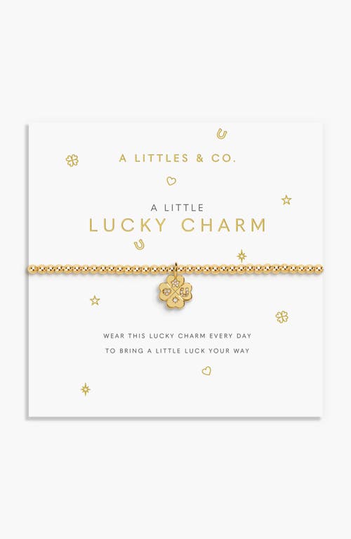 A Littles & Co. A Littles & Co A Little 'lucky Charm' Bracelet In Gold-tone Plating In Gold