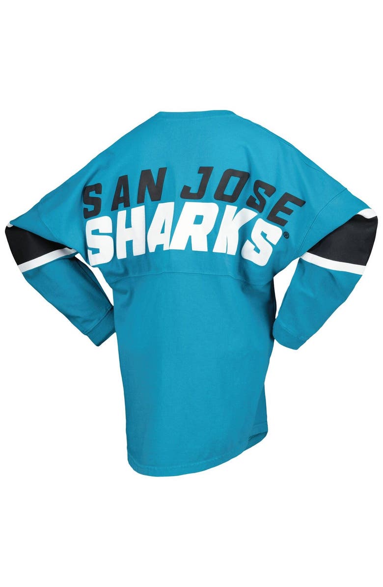 FANATICS Women's Fanatics Branded Teal San Jose Sharks Jersey Long Sleeve T-Shirt, Alternate, color, Teal