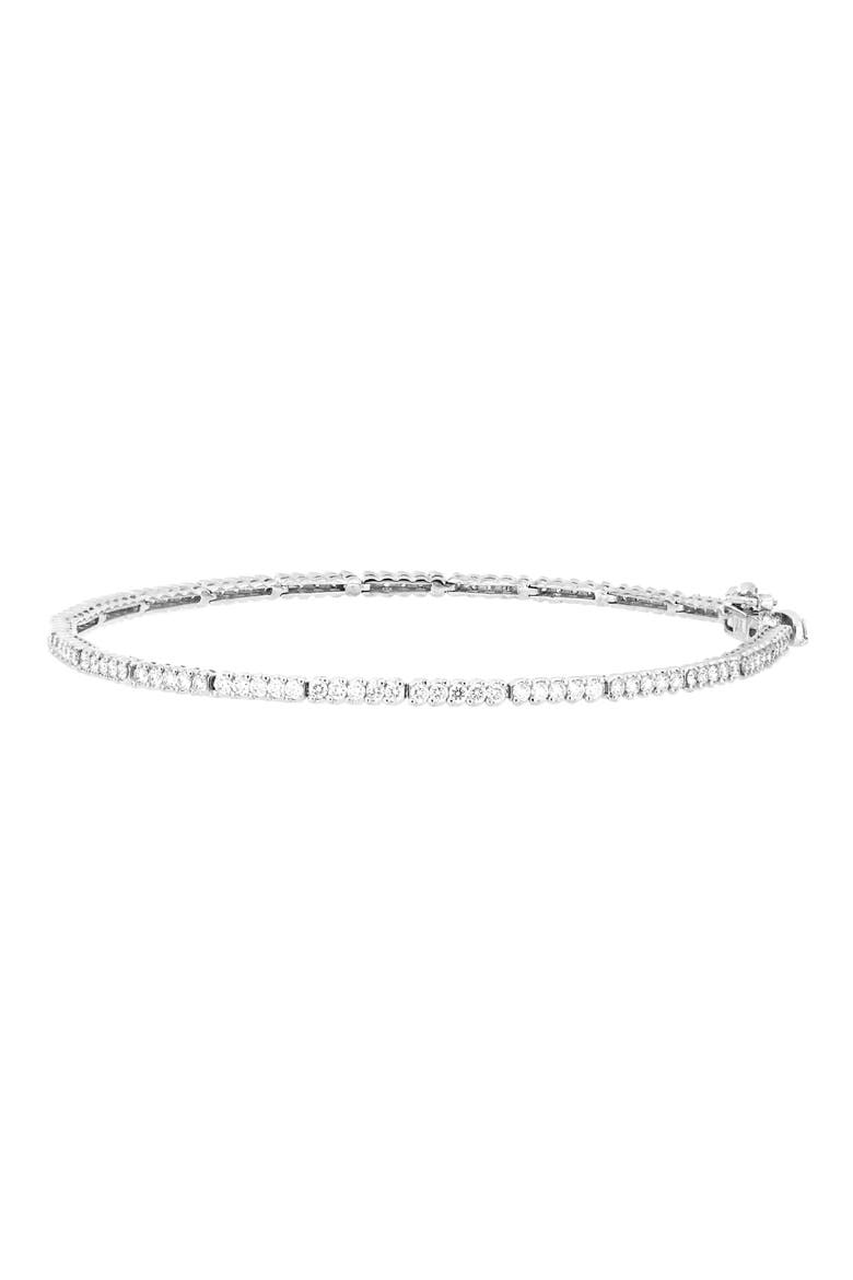 Audrey Shared Prong Diamond Bracelet (Nordstrom Exclusive), Main, color, 18K WHITE GOLD