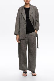 Bimba y Lola Linen Tailored Jacket