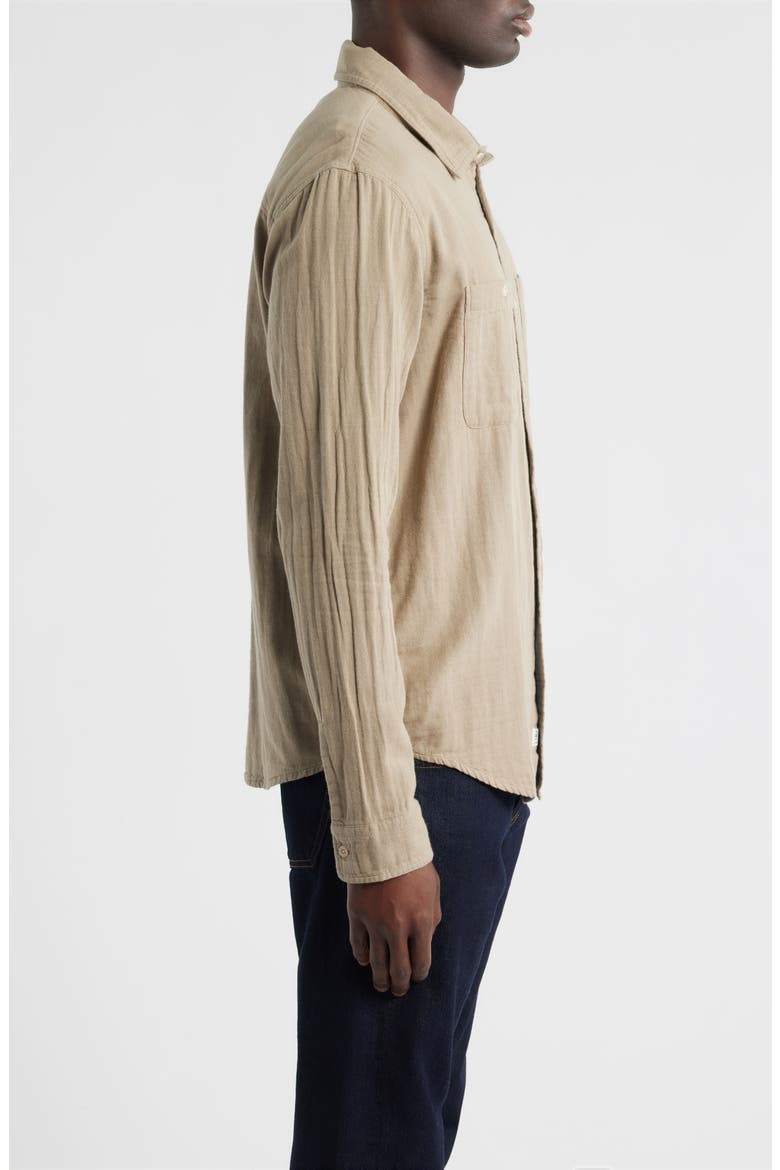 Wayne Button-Up Work Shirt, Alternate, color, KHAKI SAND
