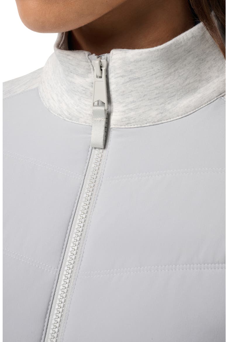 Skyloft Soft Quilted Performance Jacket, Alternate, color, HEATHER LIGHT GREY