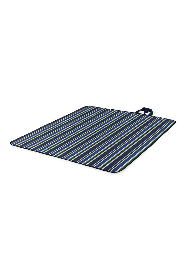 Vista Outdoor Picnic Blanket & Tote, Alternate, color, BLUE STRIPE PATTERN