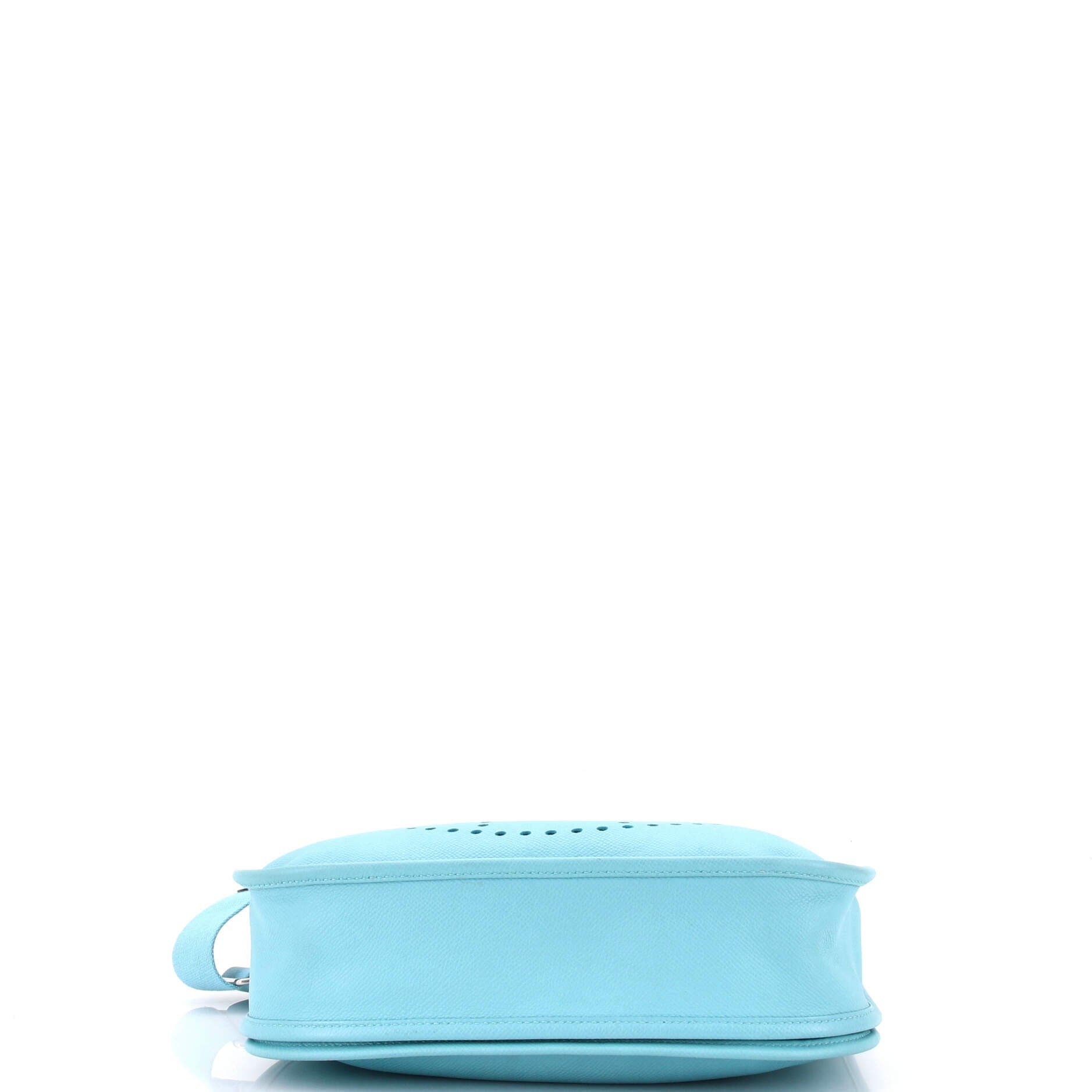 Pre-Owned Hermes Evelyne Bag Gen III Epsom PM, Alternate, color, Bleu Atoll
