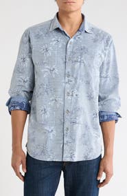 Tommy Bahama Coastline Cord Print Cotton Button-Up Shirt