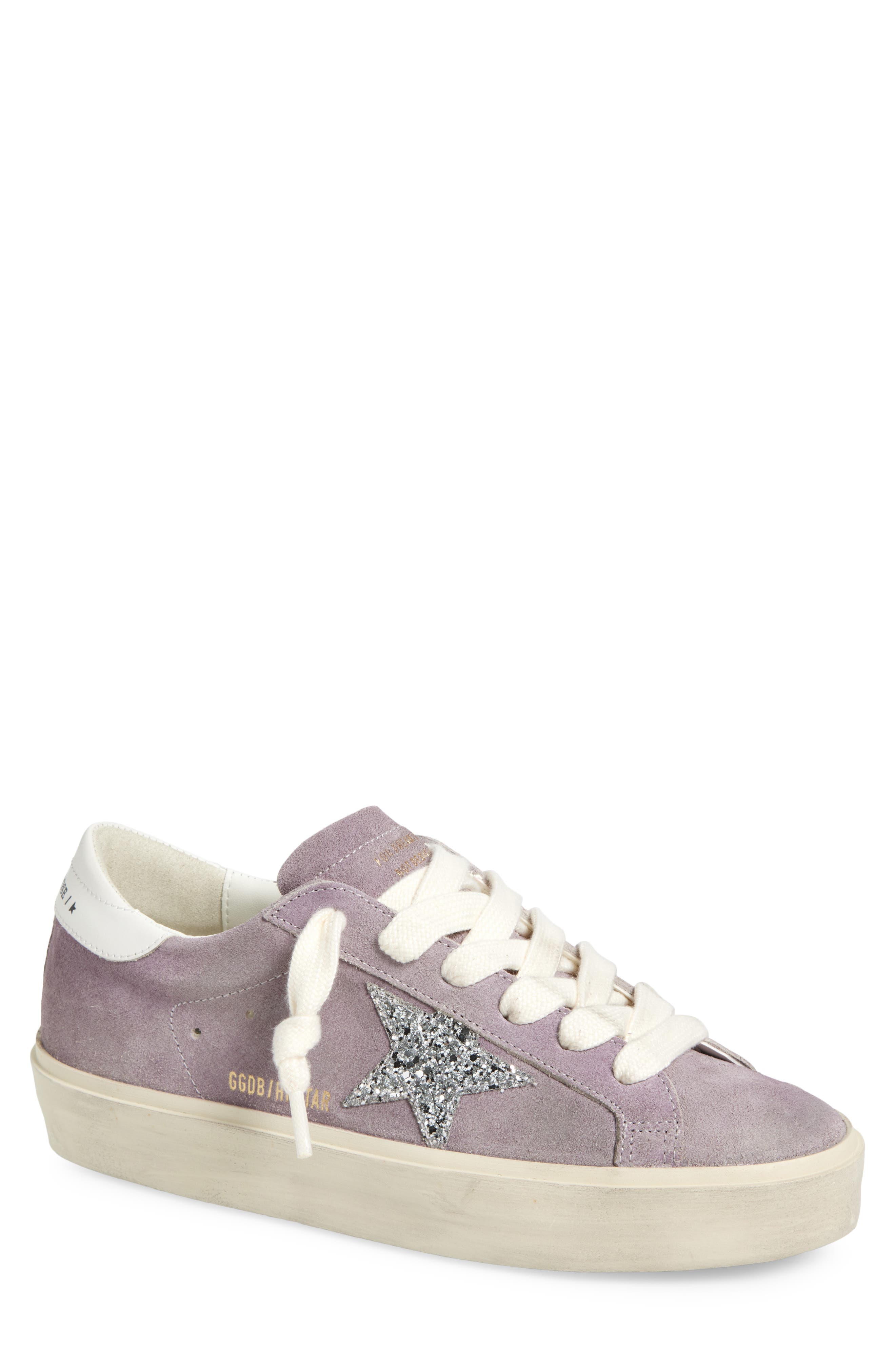 Golden Goose Hi Star Platform Sneaker, Main, color, Lilac/ Silver/ White