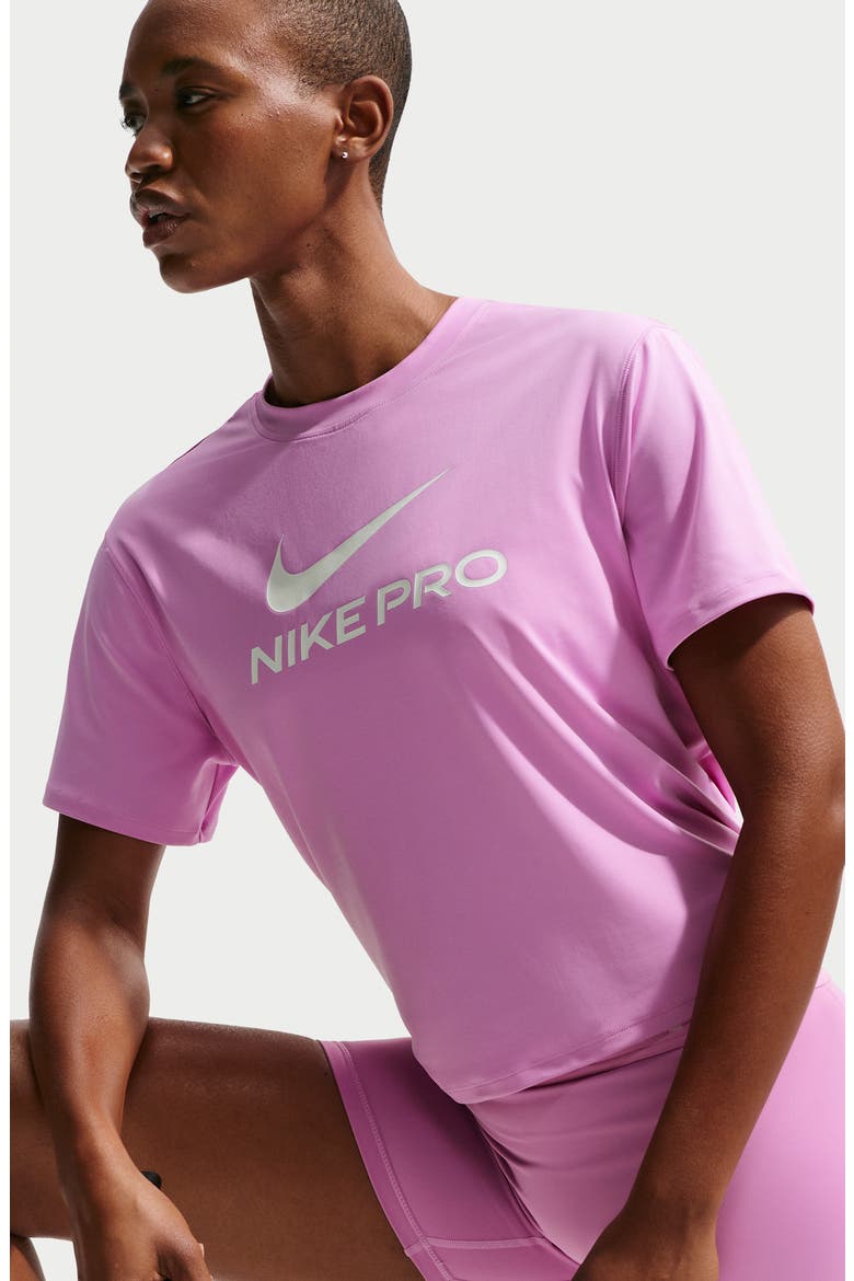 Pro Dri-FIT T-Shirt, Alternate, color, LIGHT MAGENTA/ WHITE