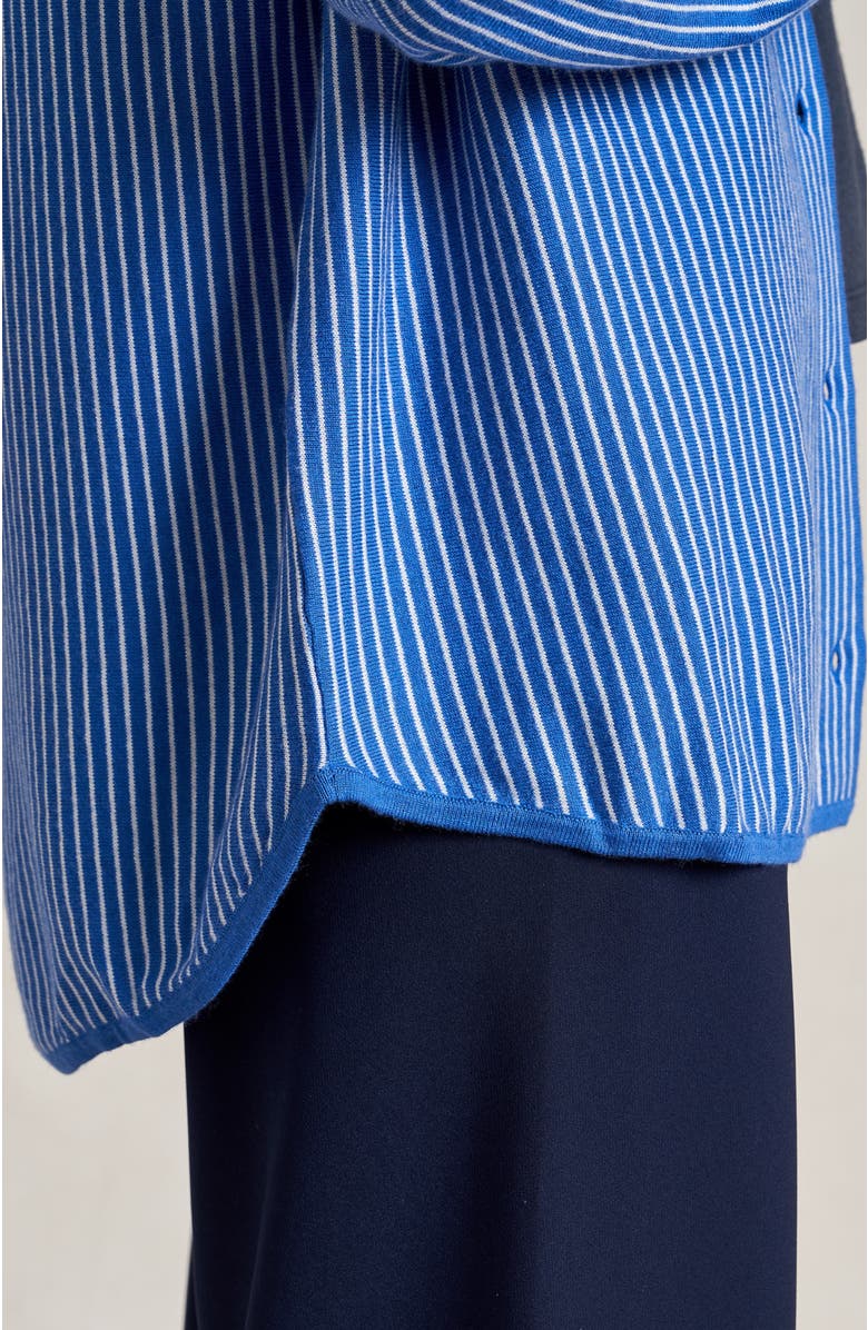 La Ligne Casper Shirt, Alternate, color, Cobalt/Ivory