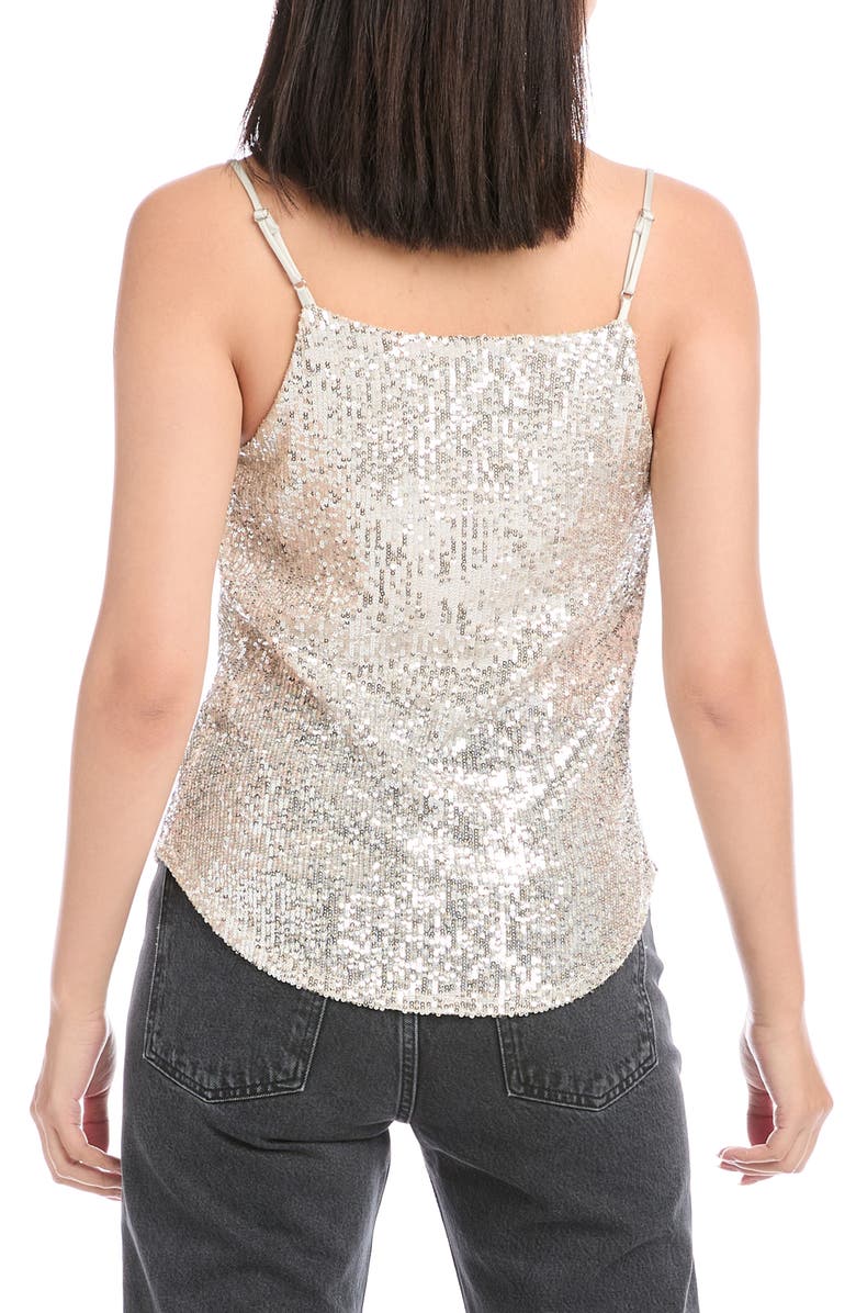 FIFTEEN TWENTY Sequin Cowl Neck Camisole, Alternate, color, 