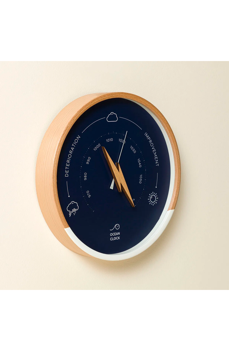Uncommon Goods Weather Changing Barometer Clock by Ocean Clock, Main, color, Multi