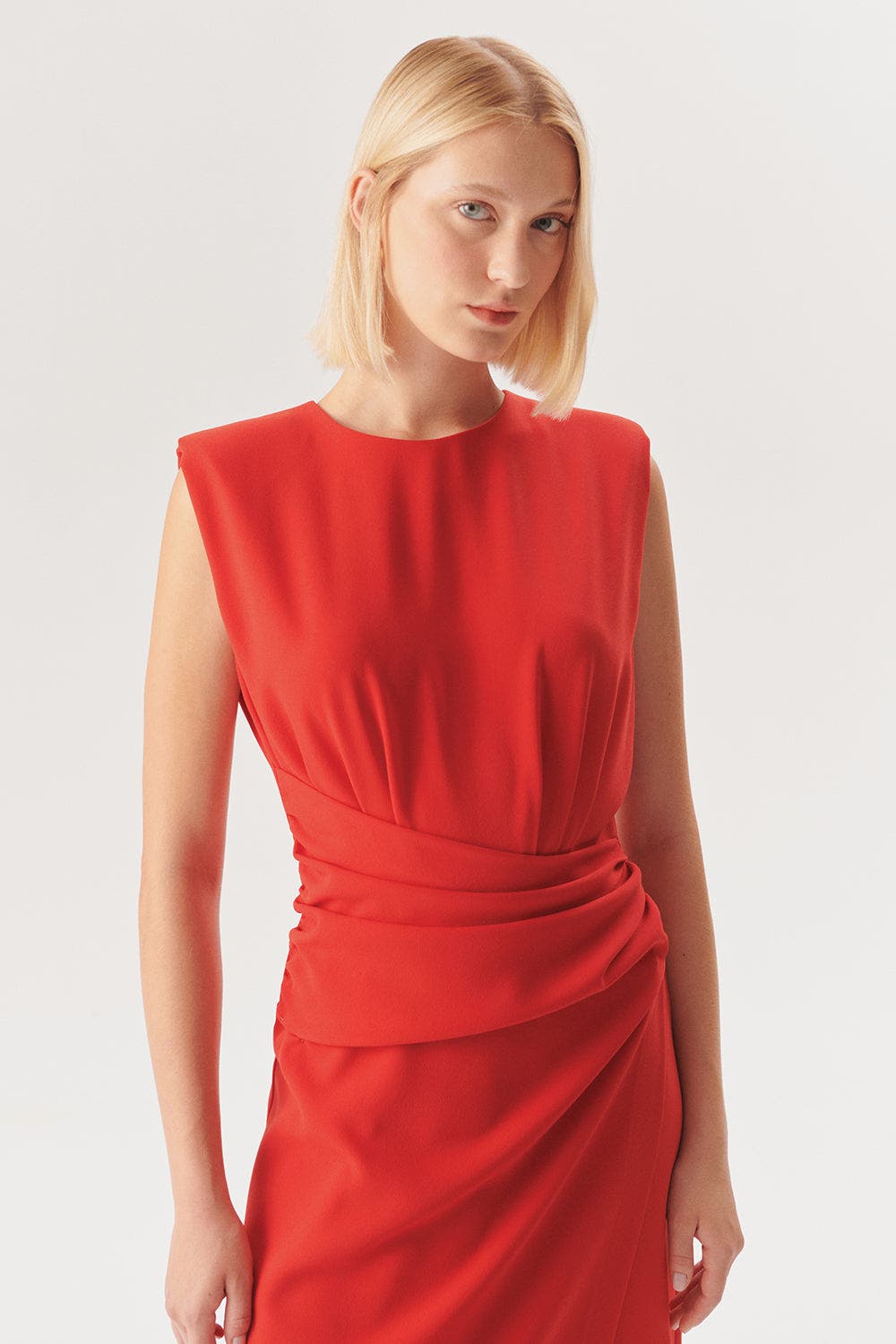 Exquise Noa Draped Midi Dress (Women) | Nordstrom