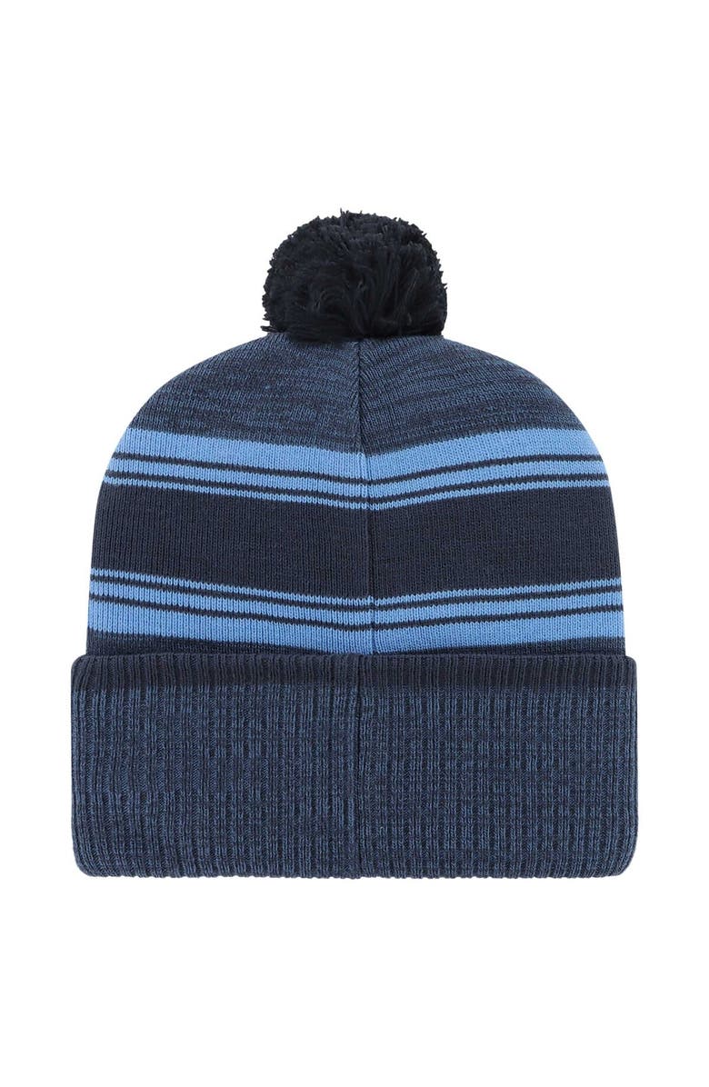 '47 Men's '47 Navy Tennessee Titans Fadeout Cuffed Knit Hat with Pom, Alternate, color, Navy