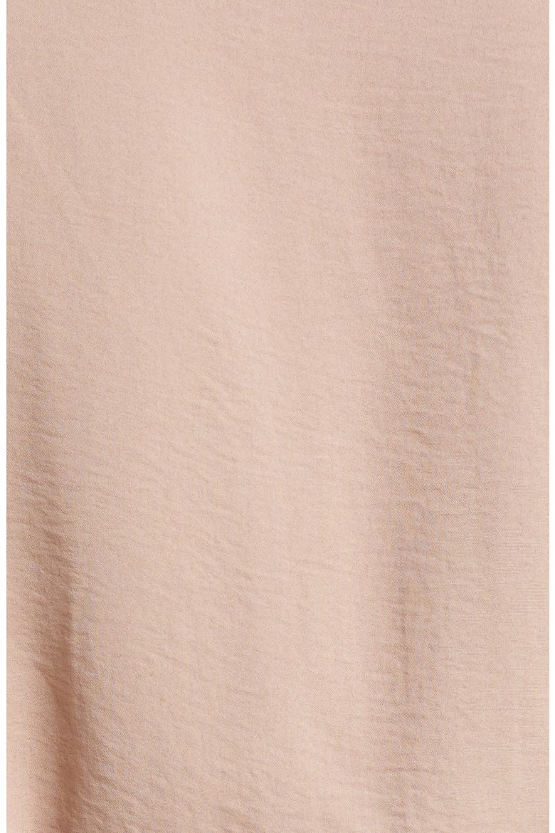 Tie Waist Long Sleeve Jumpsuit, Alternate, color, BEIGE/ KHAKI