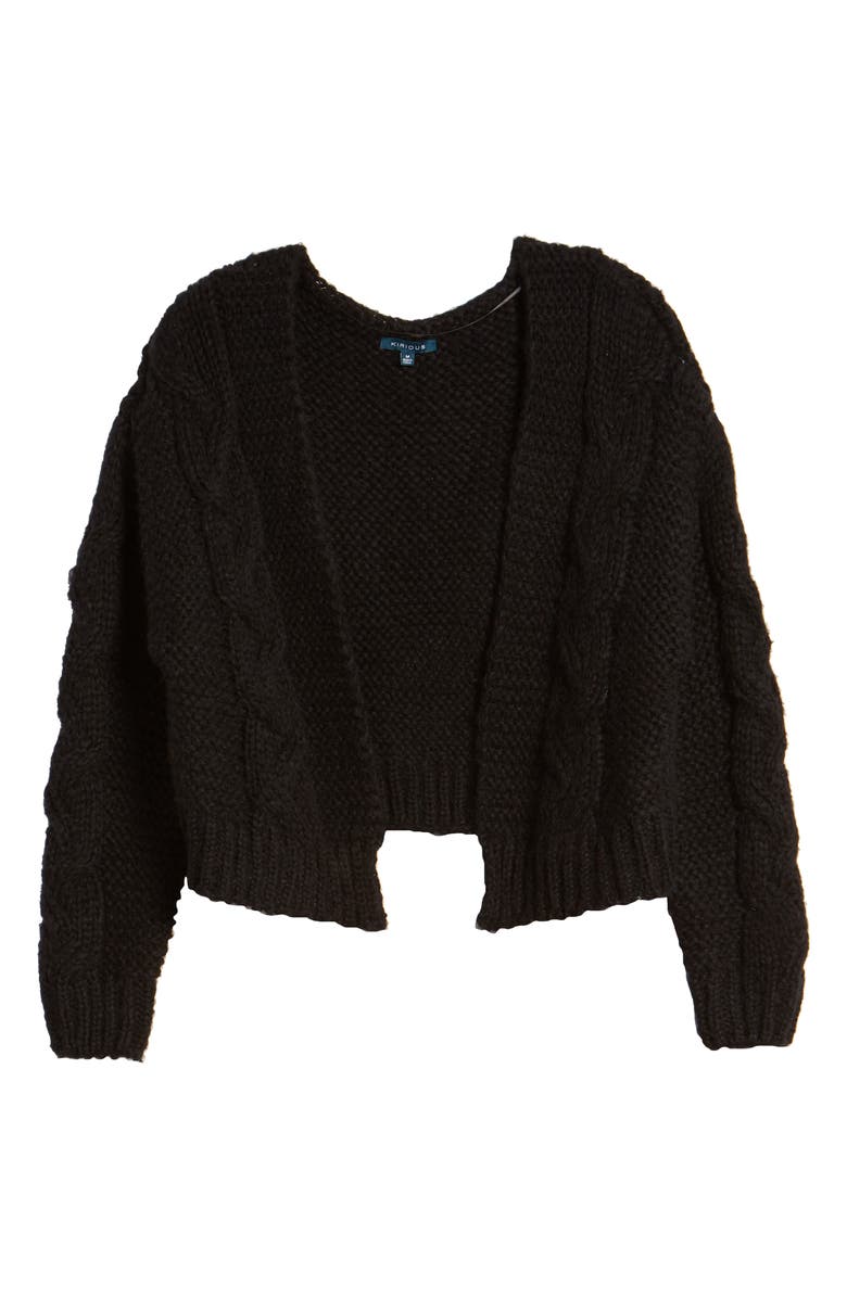 Kirious Texture Open Front Cardigan, Alternate, color,